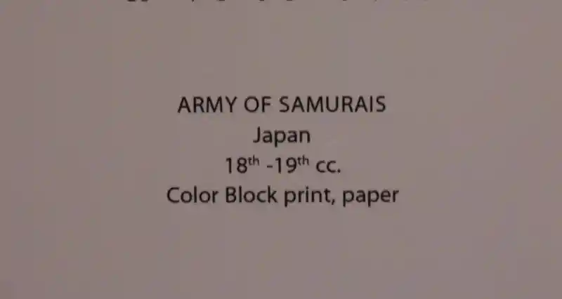 Six-pointed cross inside a hexagon designed on the clothes of a Japanese samurai